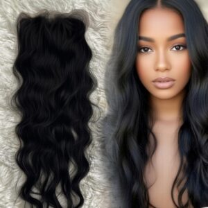 Ecru Indian curly lace closure